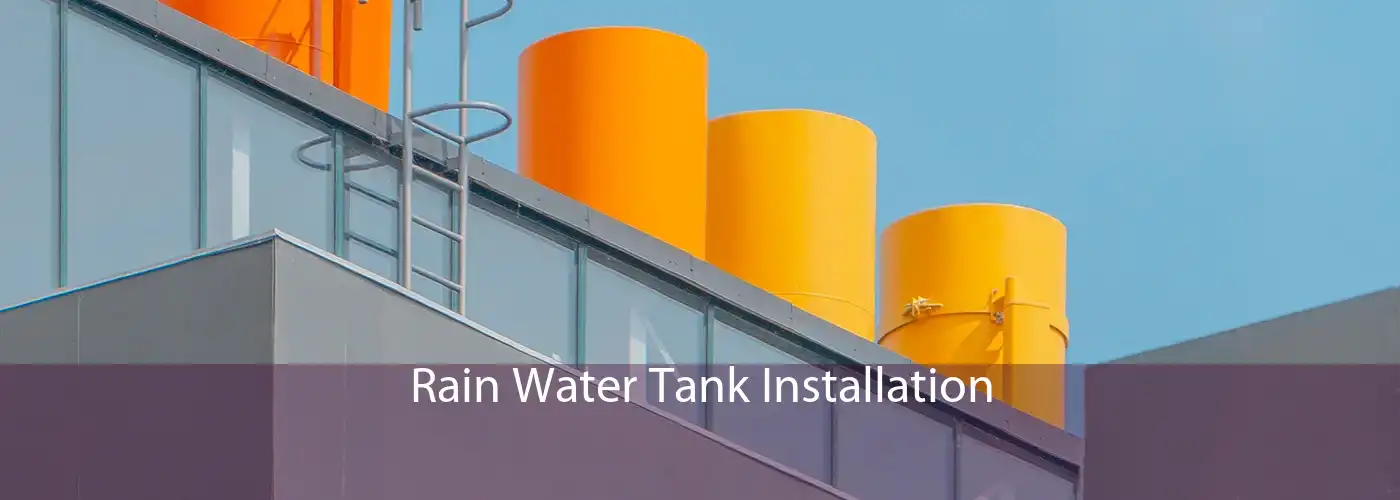 Rain Water Tank Installation 
